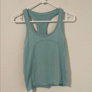 Lululemon Women's Light Teal/Blue Racerback Tank Top
